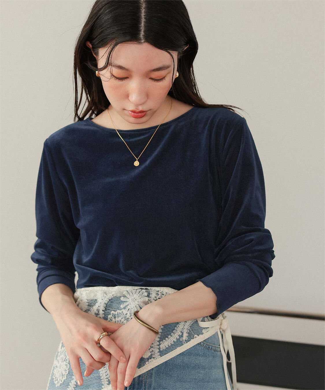 titivate「シアーベロアロングTシャツ」|Tシャツ・カットソー|