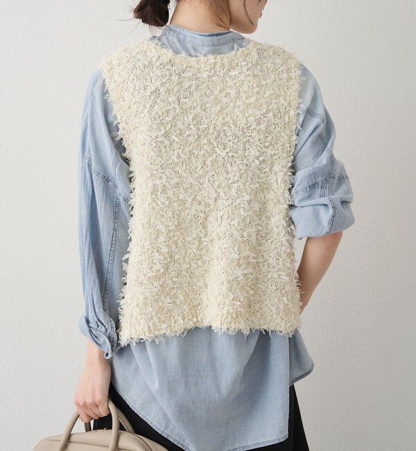  「リボンヤーンビスチェ」|ニット・セーター|