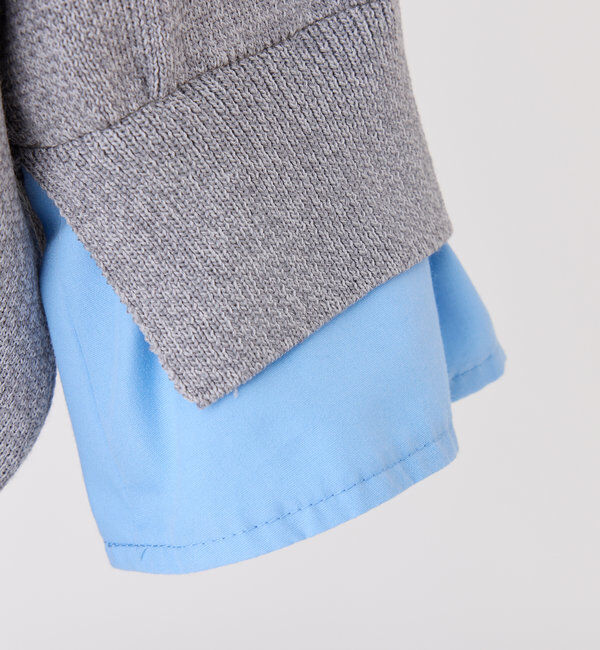  「今期トレンド/重ね襟半袖ニット」|ニット・セーター|