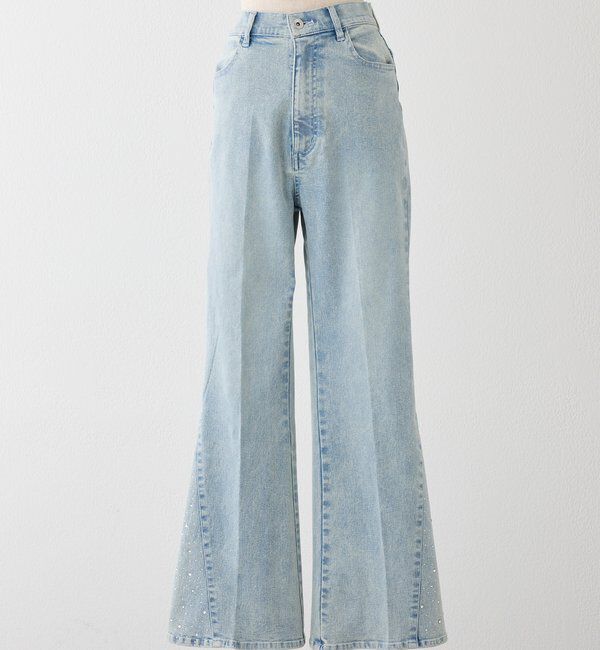  「サイドビジューフレアーデニム」|その他|