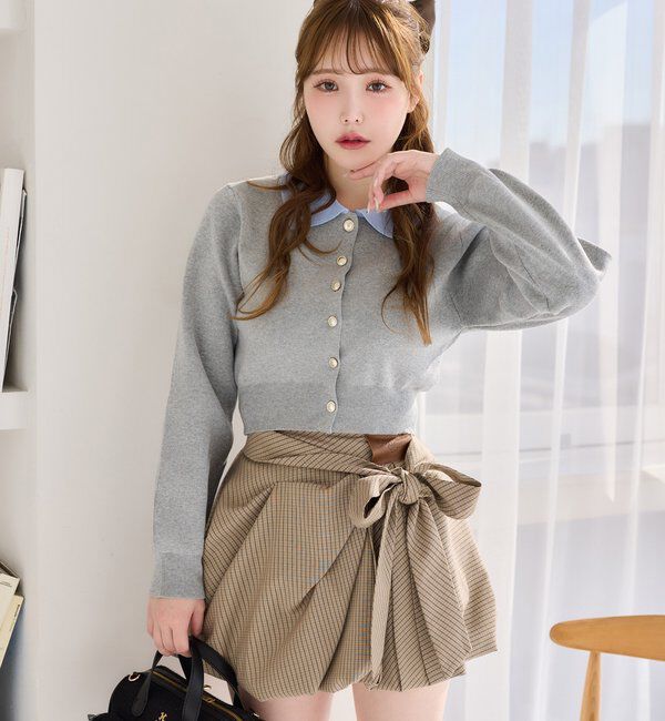  「【サイズ展開あり】バルーンミニスカート／パッチつき」|スカート|