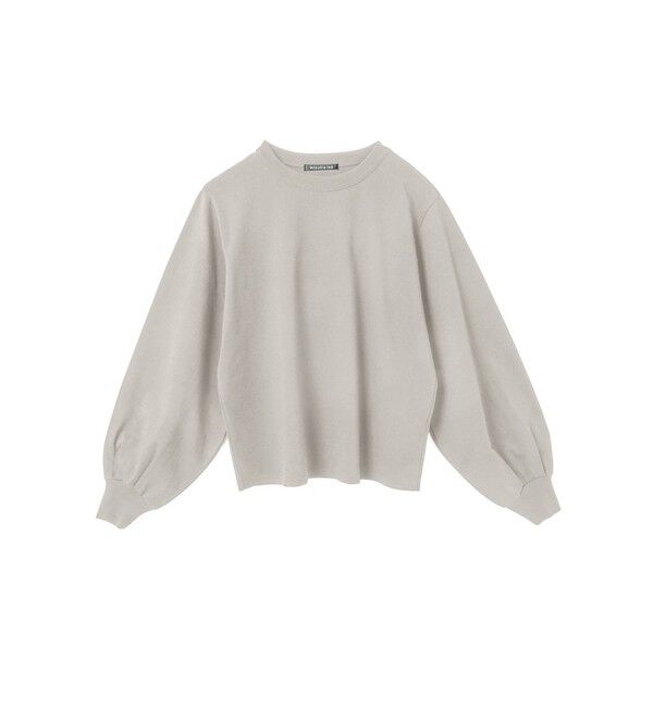 mizuiro ind「mizuiro ind パフスリーブロングT」|Tシャツ・カットソー|ライトグレー