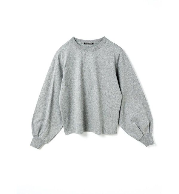 mizuiro ind「mizuiro ind パフスリーブロングT」|Tシャツ・カットソー|グレー
