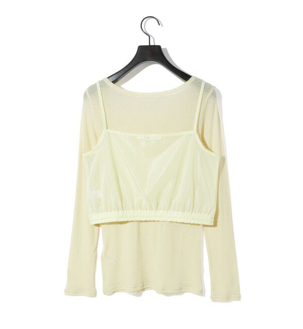 MIDIUMISOLID「MIDIUMISOLID for Ladies キャミソールトップスアンサンブル」|Tシャツ・カットソー|