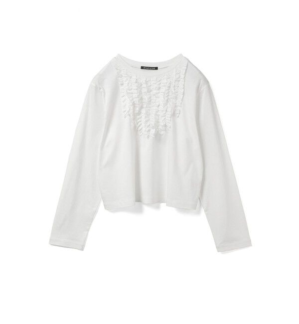 mizuiro ind「mizuiro ind フロントフリルプルオーバー」|Tシャツ・カットソー|
