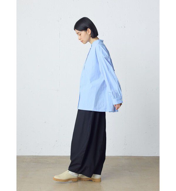 MidiUmi「MidiUmi ワイドバックギャザーシャツ」|シャツ・ブラウス|