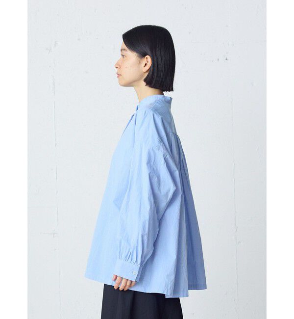 MidiUmi「MidiUmi ワイドバックギャザーシャツ」|シャツ・ブラウス|