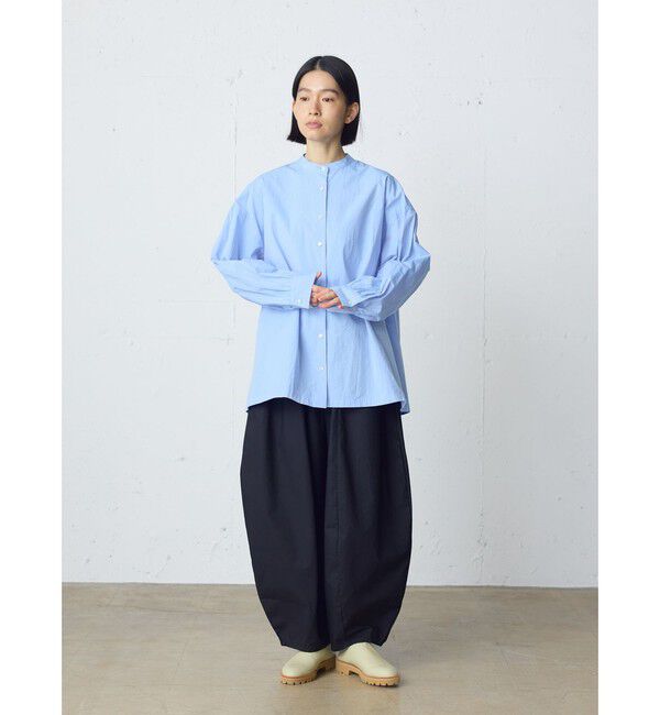 MidiUmi「MidiUmi ワイドバックギャザーシャツ」|シャツ・ブラウス|