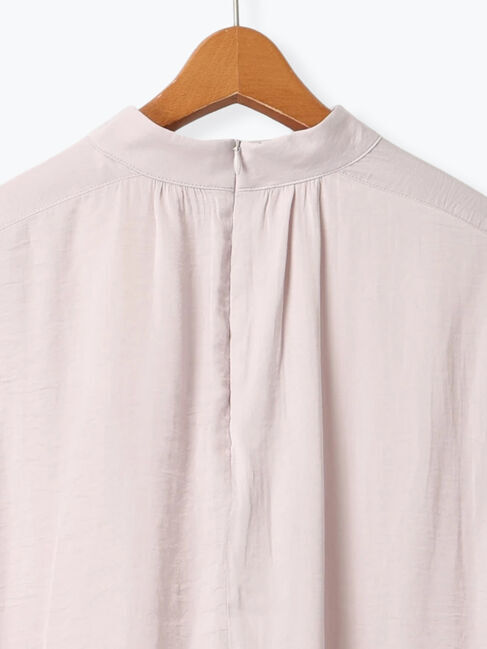 Lugnoncure「袖フリルスタンドブラウス」|シャツ・ブラウス|