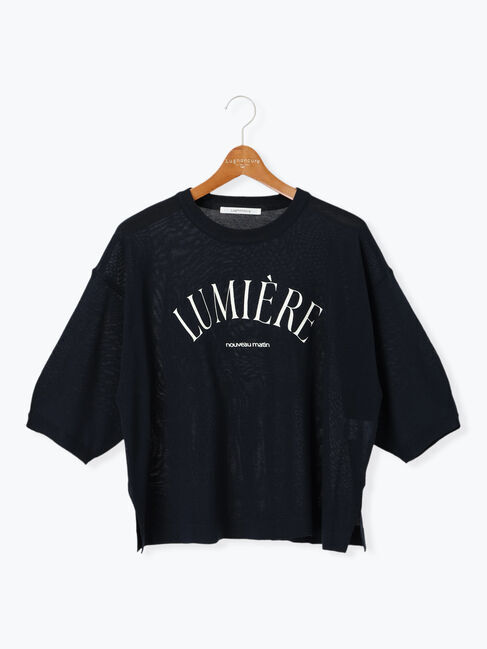 Lugnoncure「麻タッチロゴアソートシアーニット」|ニット・セーター|