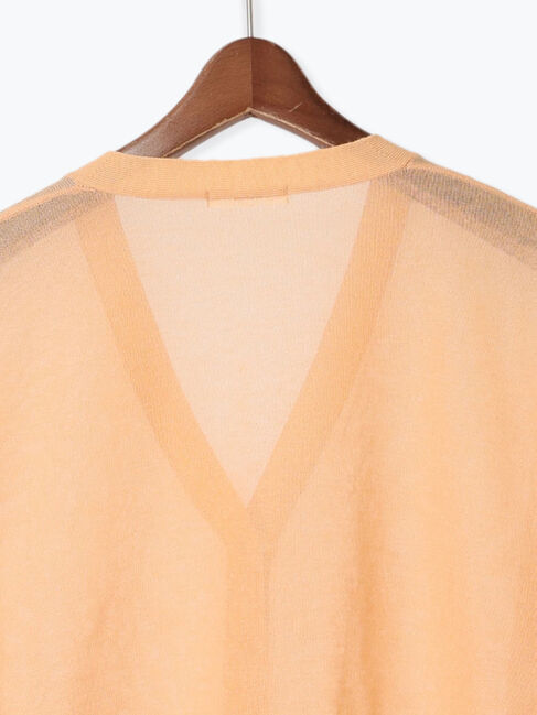 Te chichi「袖ボリュームシアーVネックカーディガン」|カーディガン|