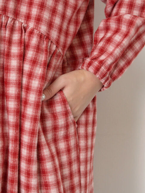 Samansa Mos2「【保温加工】バンドカラーワンピース ≪S/Mサイズ≫」|ワンピース|