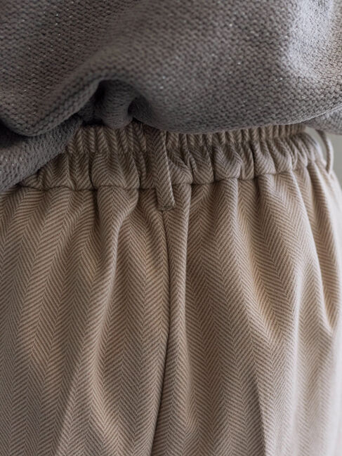 Samansa Mos2 blue「ヘリンボーンストレートパンツ」|その他|