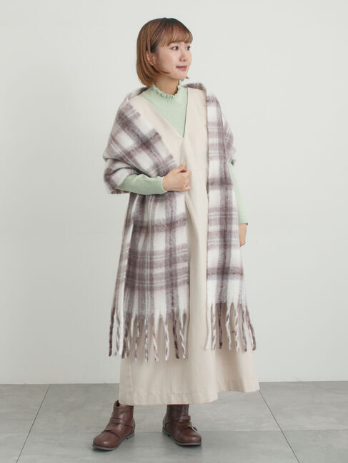 Samansa Mos2「◎ジャンパースカート」|ワンピース|ベージュ