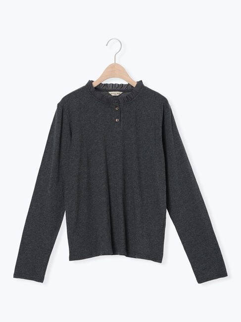 Samansa Mos2「◎襟フリルカットソー」|Tシャツ・カットソー|