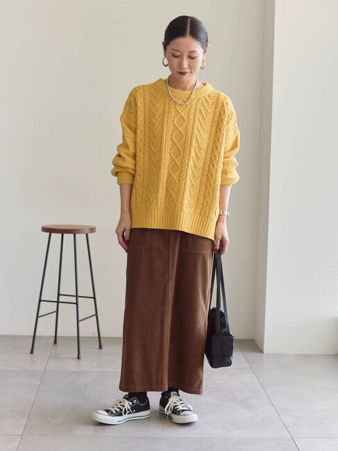 Samansa Mos2 blue「コーデュロイスカート」|スカート|