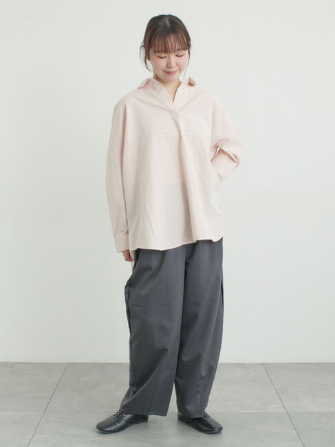 Samansa Mos2「サイド深タックバレルパンツ」|その他|