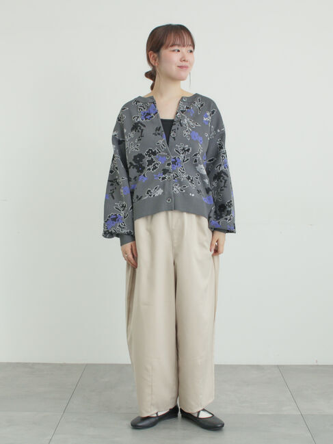 Samansa Mos2「サイド深タックバレルパンツ」|その他|