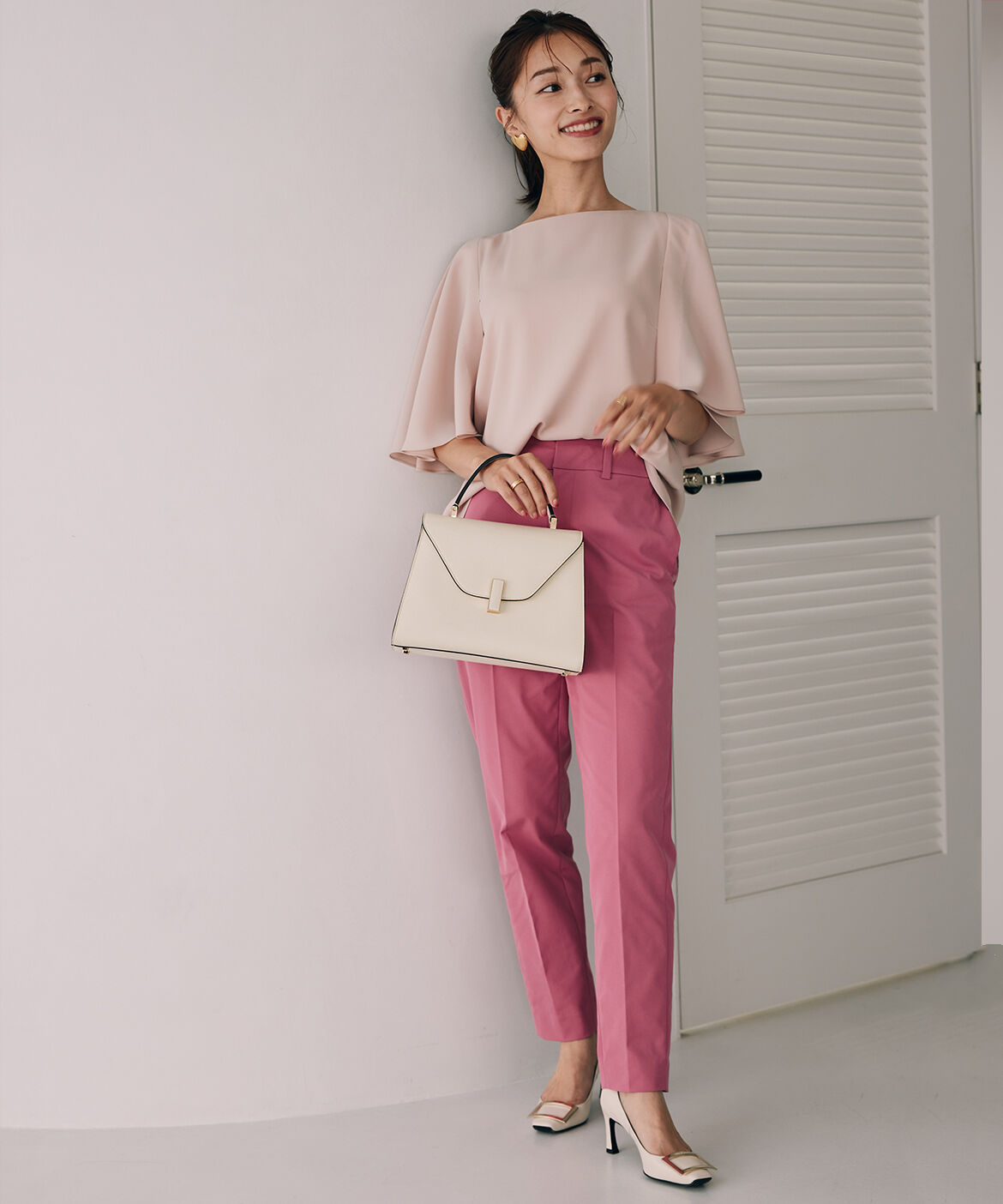 Maglie le cassetto「《M Maglie le cassetto&times;吉田理紗》美脚ストレートパンツ」|スラックス|