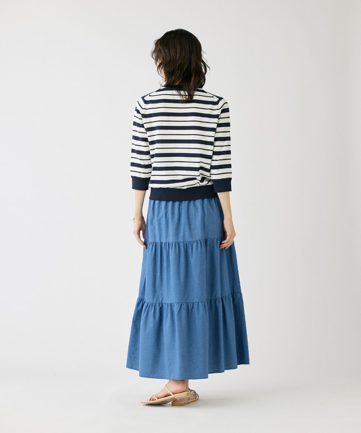 DAY by DAY it&rsquo;s international「5分袖ボーダークルーネックプルオーバー」|ニット・セーター|