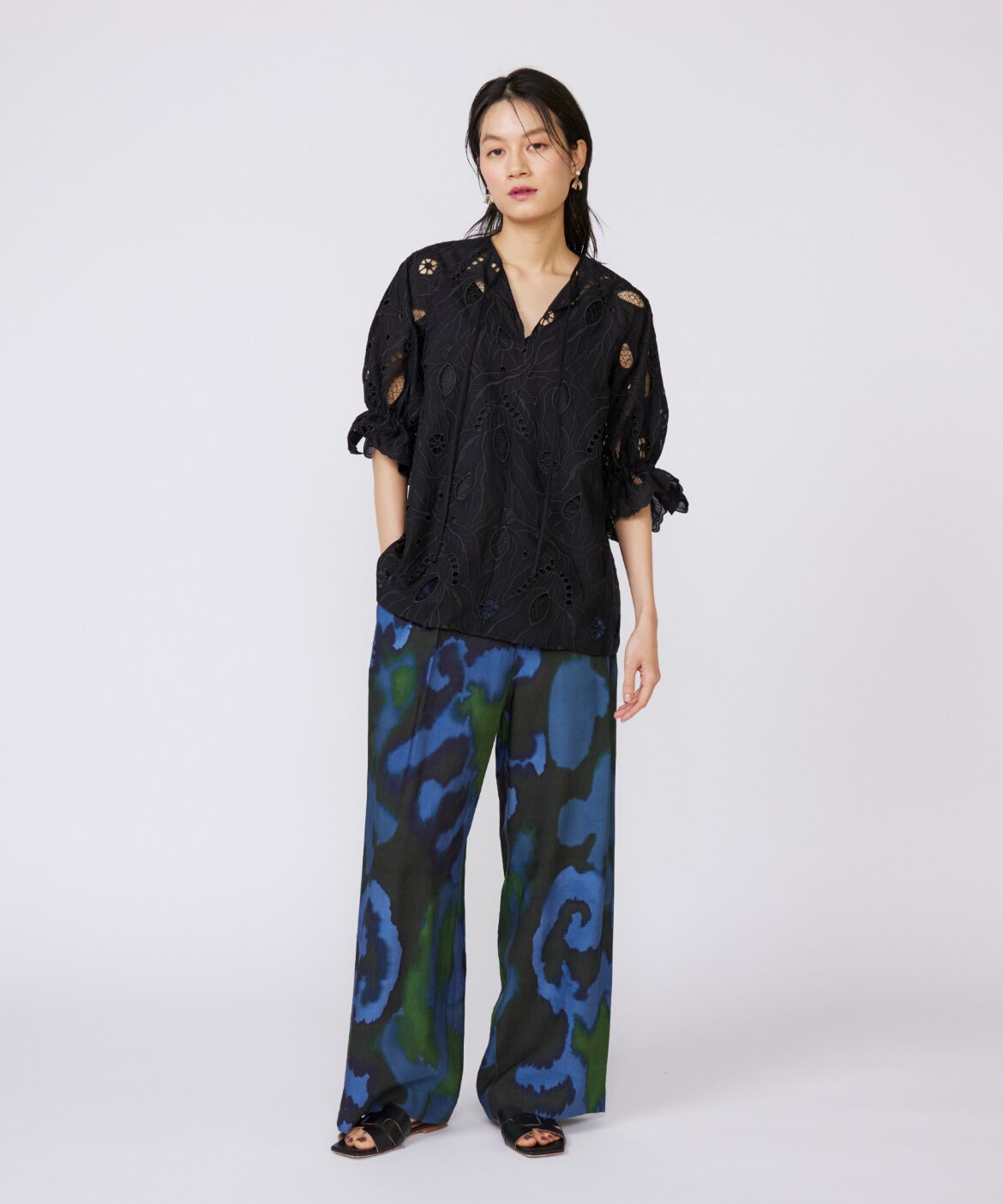 INED「《大きいサイズ》レースブラウス《la veille by SUPERIOR CLOSET》」|シャツ・ブラウス|