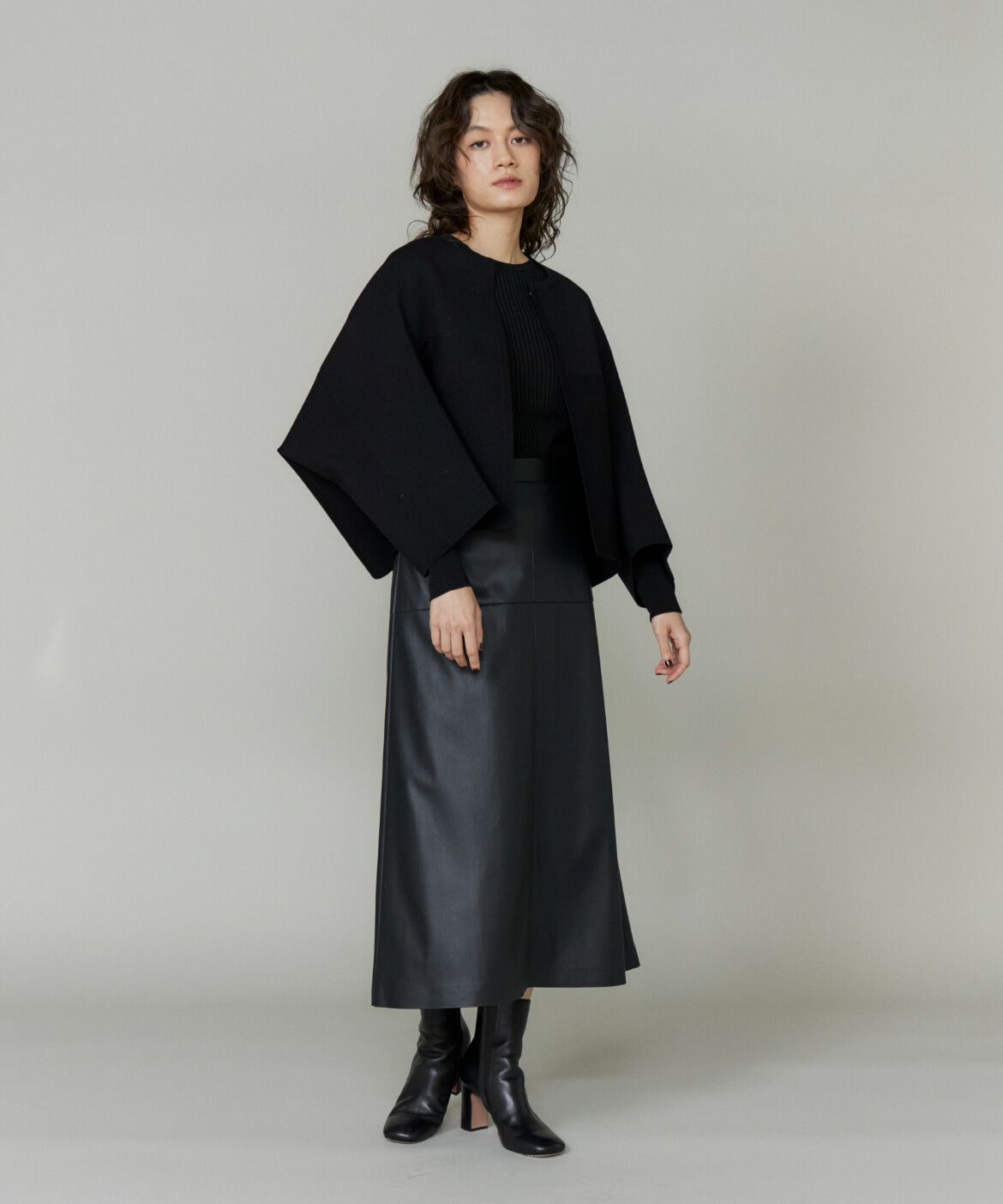 INED「ミラノリブカーディガン」|カーディガン|