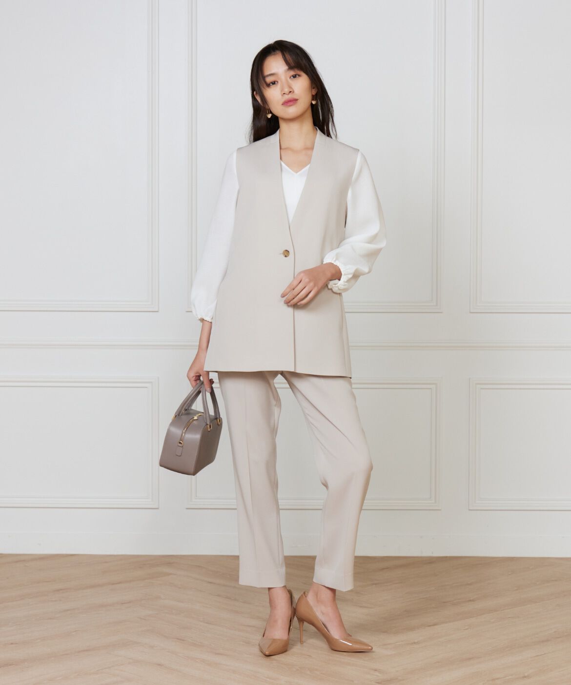 INED「カラーレスジレ」|ダウンベスト・ベスト|