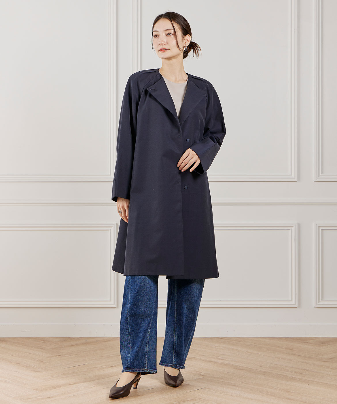 INED「袖タックブラウス」|シャツ・ブラウス|