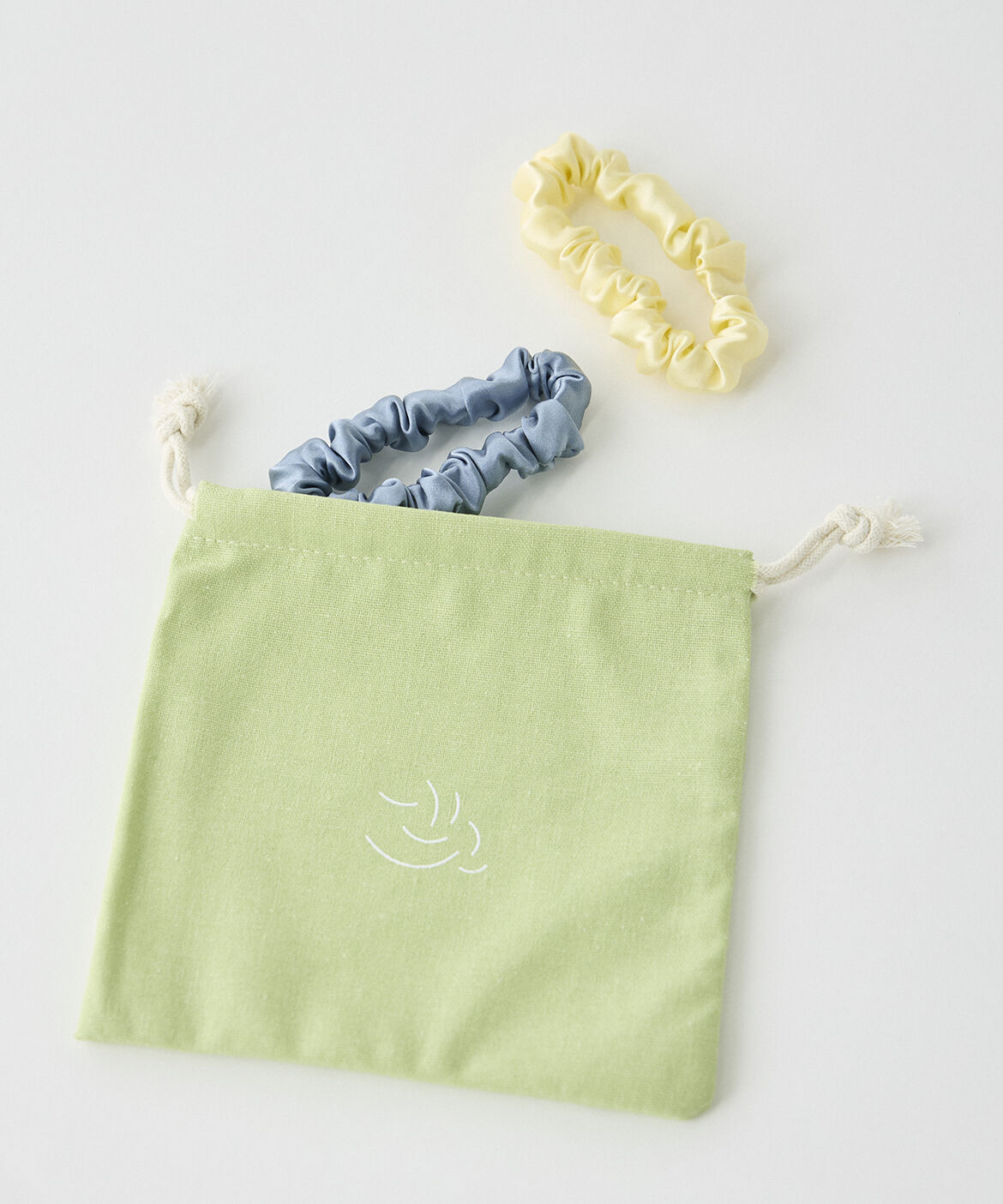 FAVORITE SUKINAMONO「ソフィー ミニ シュシュ 2本セット《TRESSE》」|ヘアゴム・シュシュ|ブルーグレー4