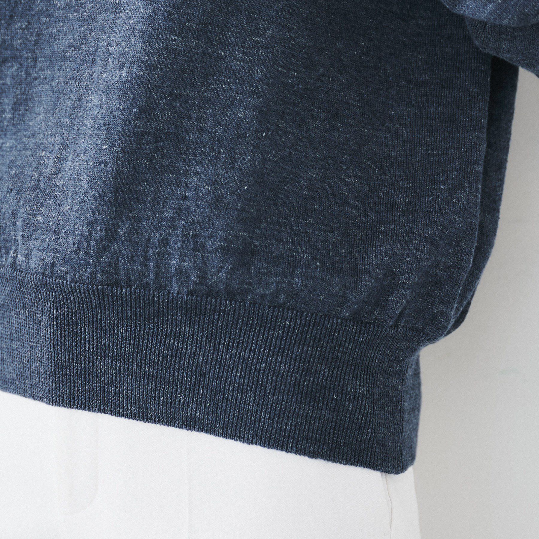 UNTITLED「【アンサンブル可能/洗える】リネン混ベーシックニット」|ニット・セーター|