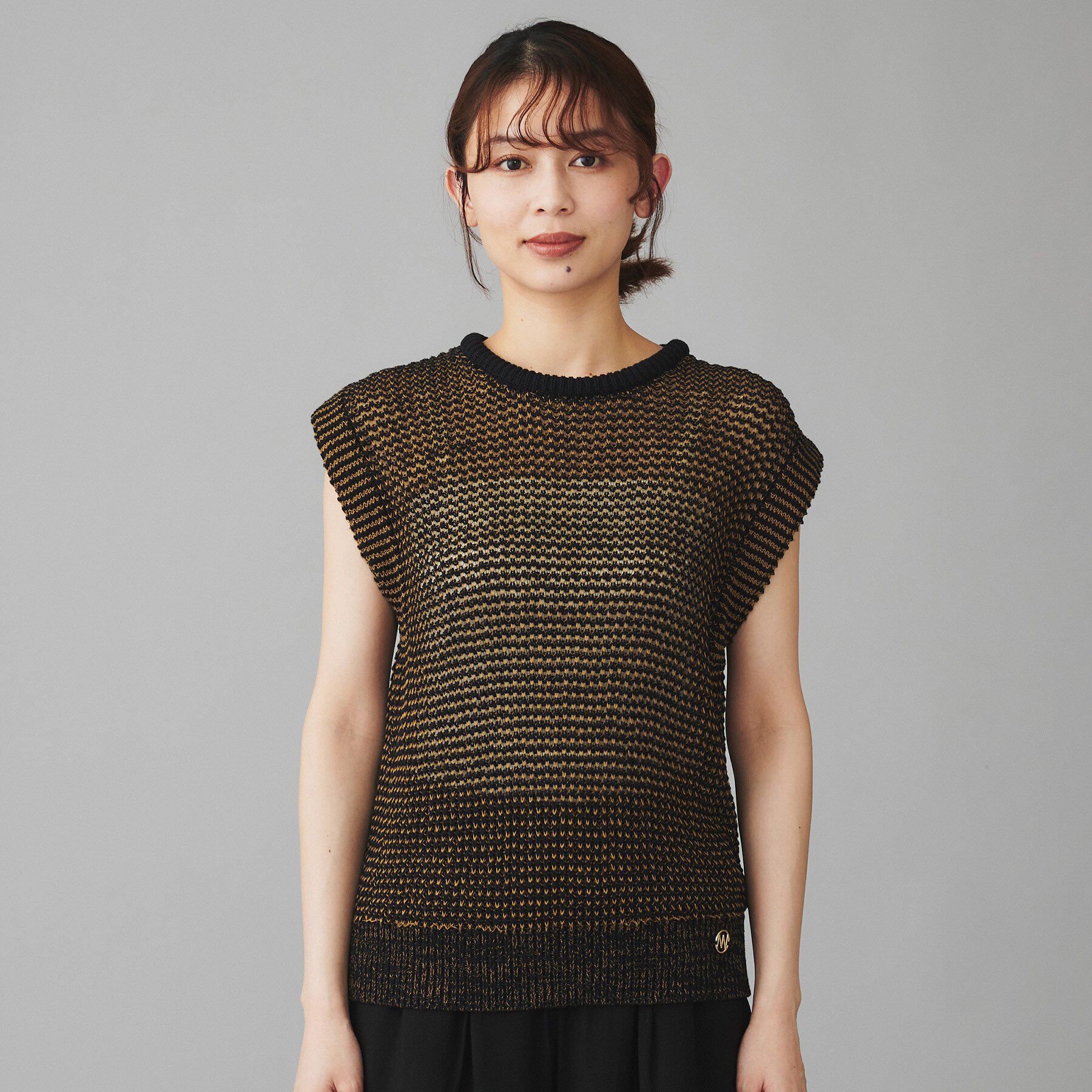 UNTITLED「【YENN】パッティング ネック ニット」|ニット・セーター|