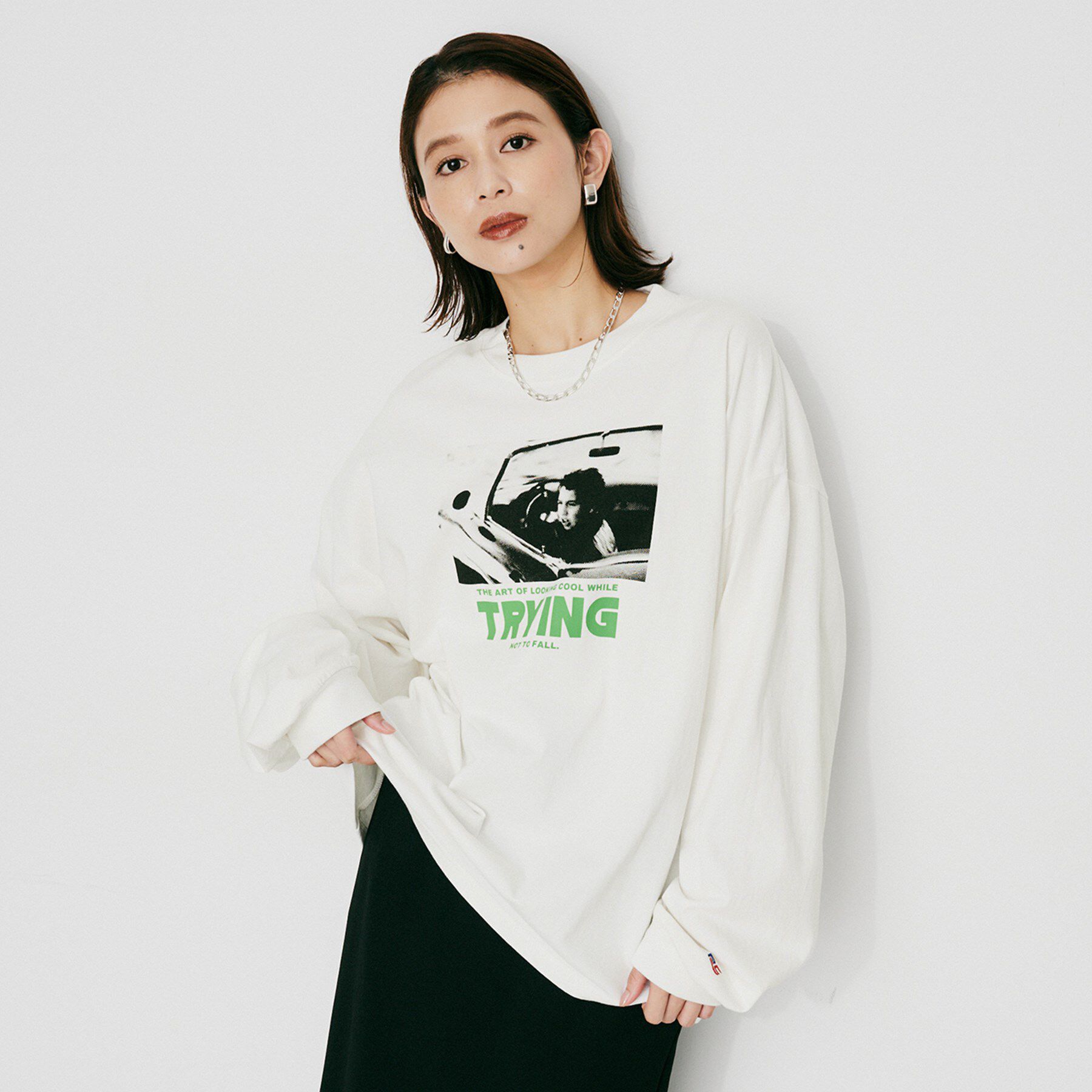 UNTITLED「【PARROTT CANVAS】フォトメッセージL／Sティーシャツ」|Tシャツ・カットソー|