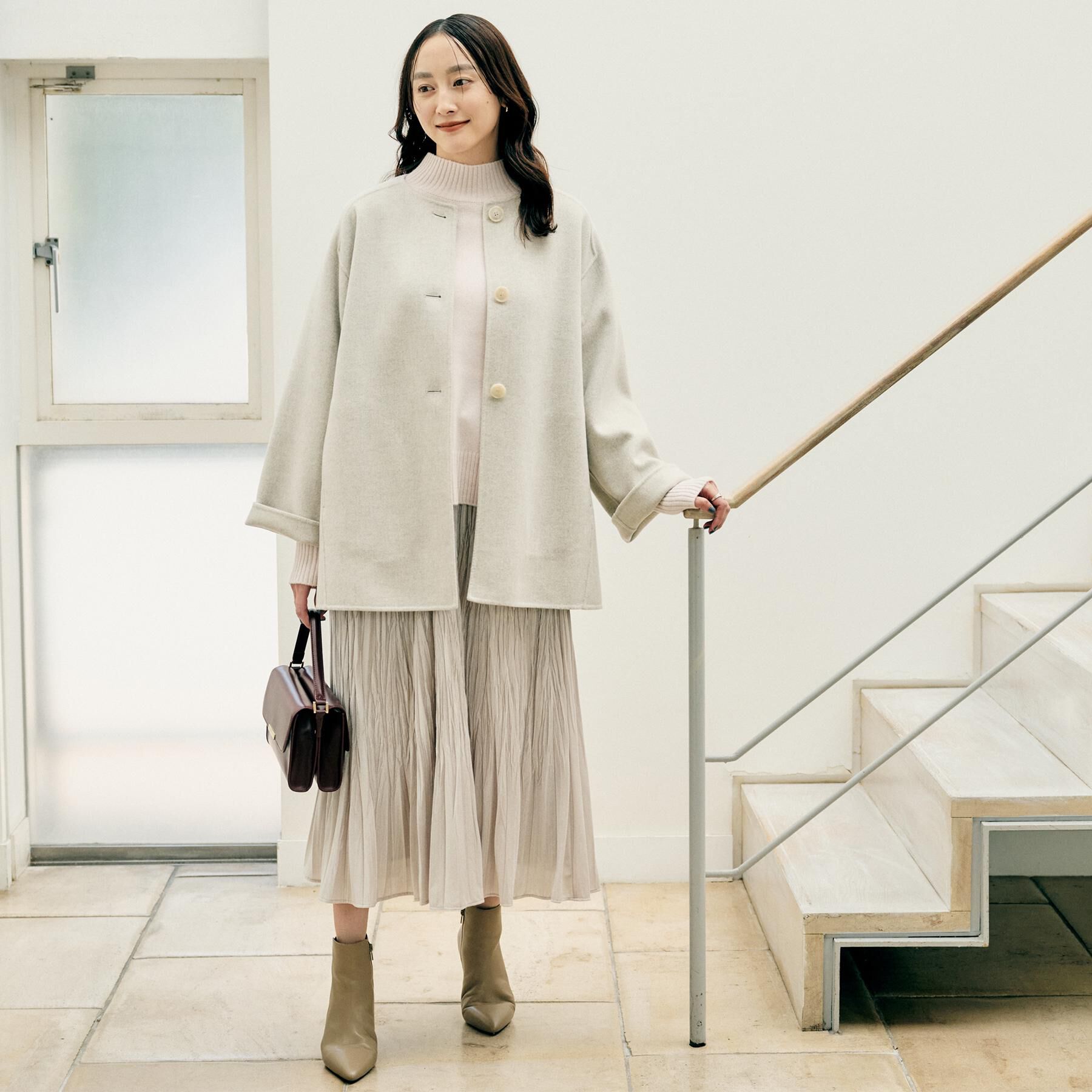 UNTITLED「【8色展開/洗える】ウールカシミヤ ハイネックニット」|ニット・セーター|