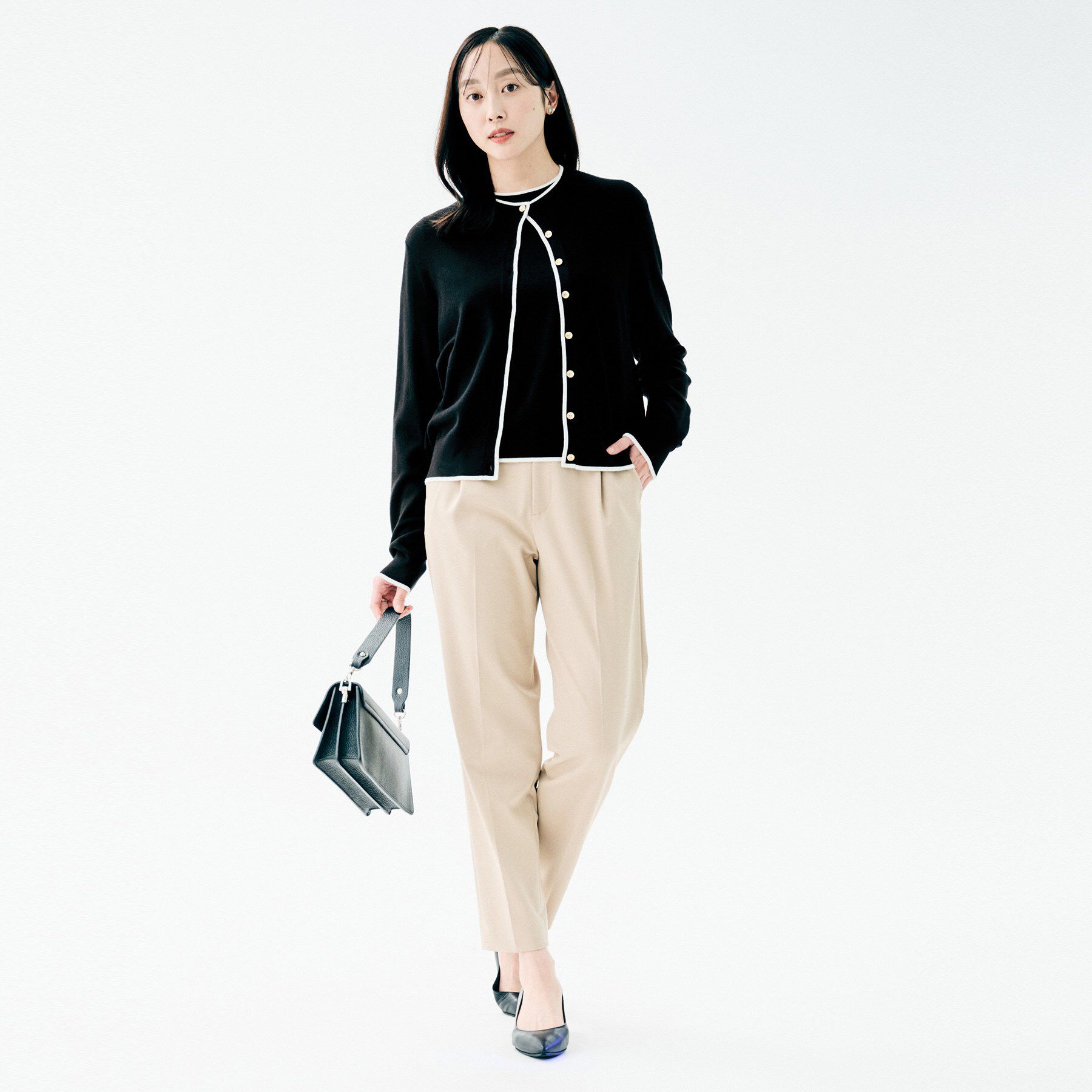 UNTITLED「【アンサンブル可/洗える】ウォームスパンニット」|ニット・セーター|