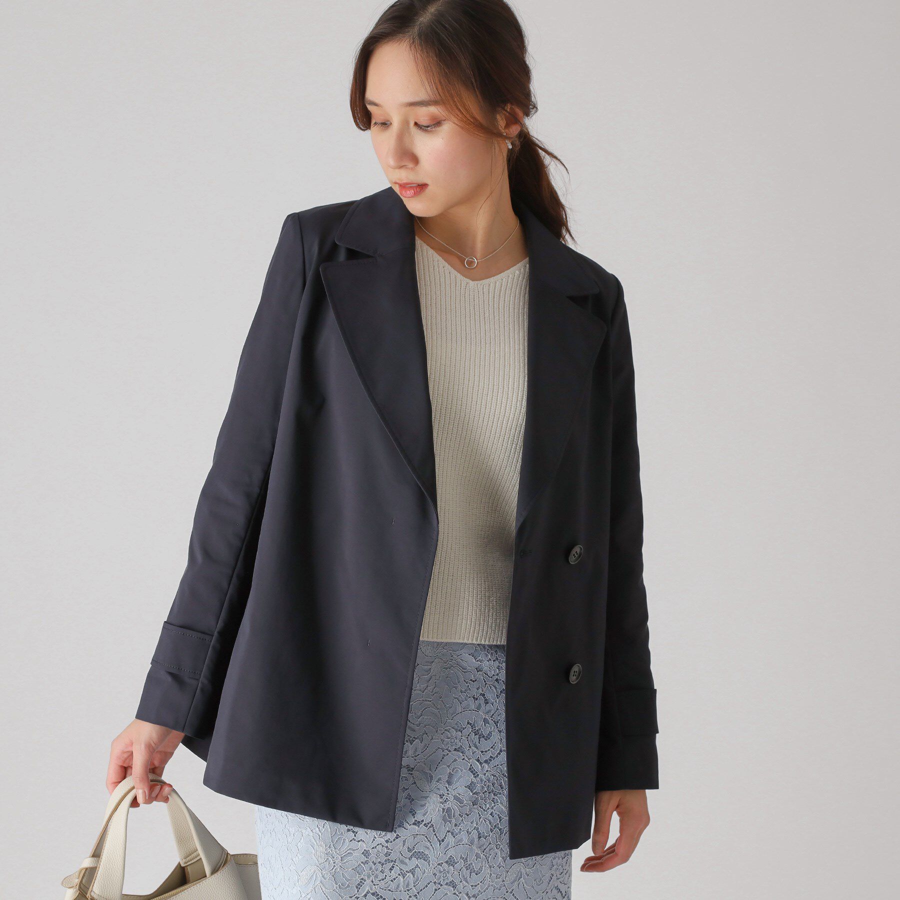 COUP DE CHANCE「【撥水加工】ミドル丈コート」|トレンチコート|