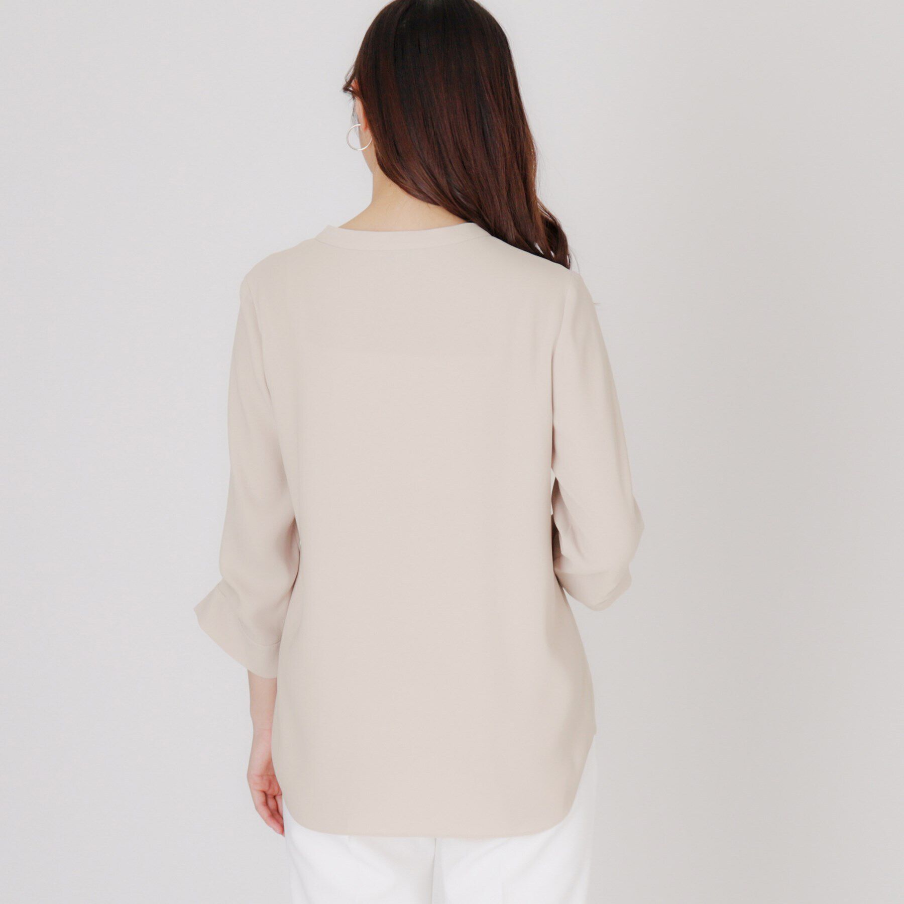 COUP DE CHANCE「【イージーケア／日本製】スキッパーデザインブラウス」|シャツ・ブラウス|