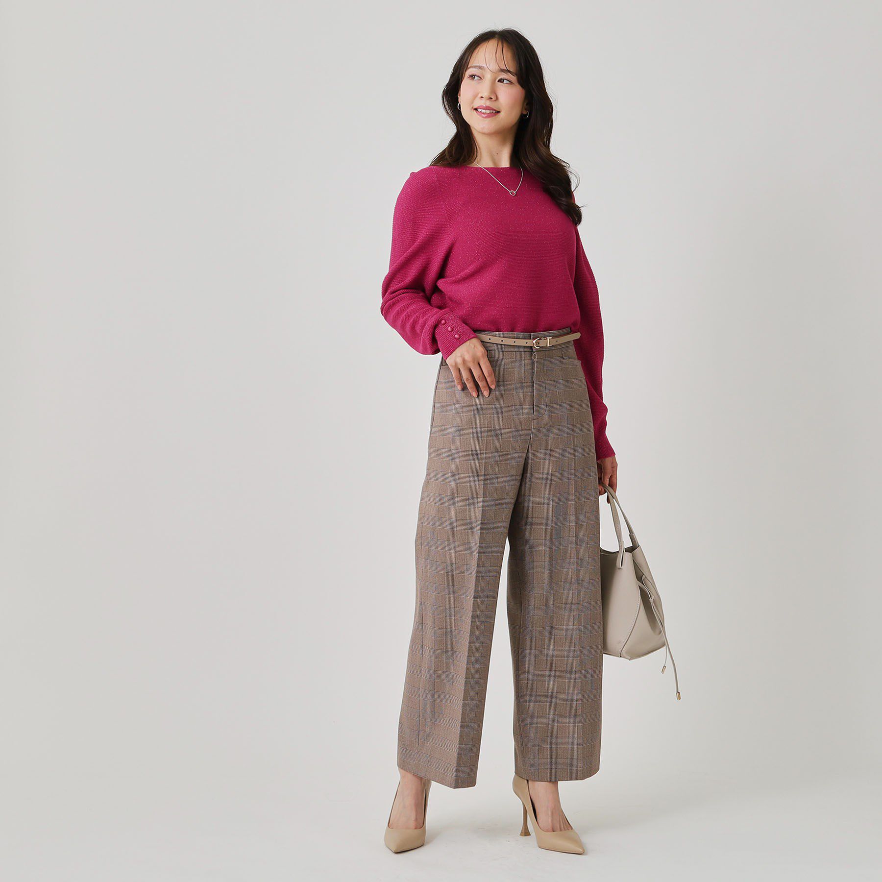 COUP DE CHANCE「【手洗い可／日本製／ホールガーメント】ラメ混ドルマンニットトップス」|ニット・セーター|