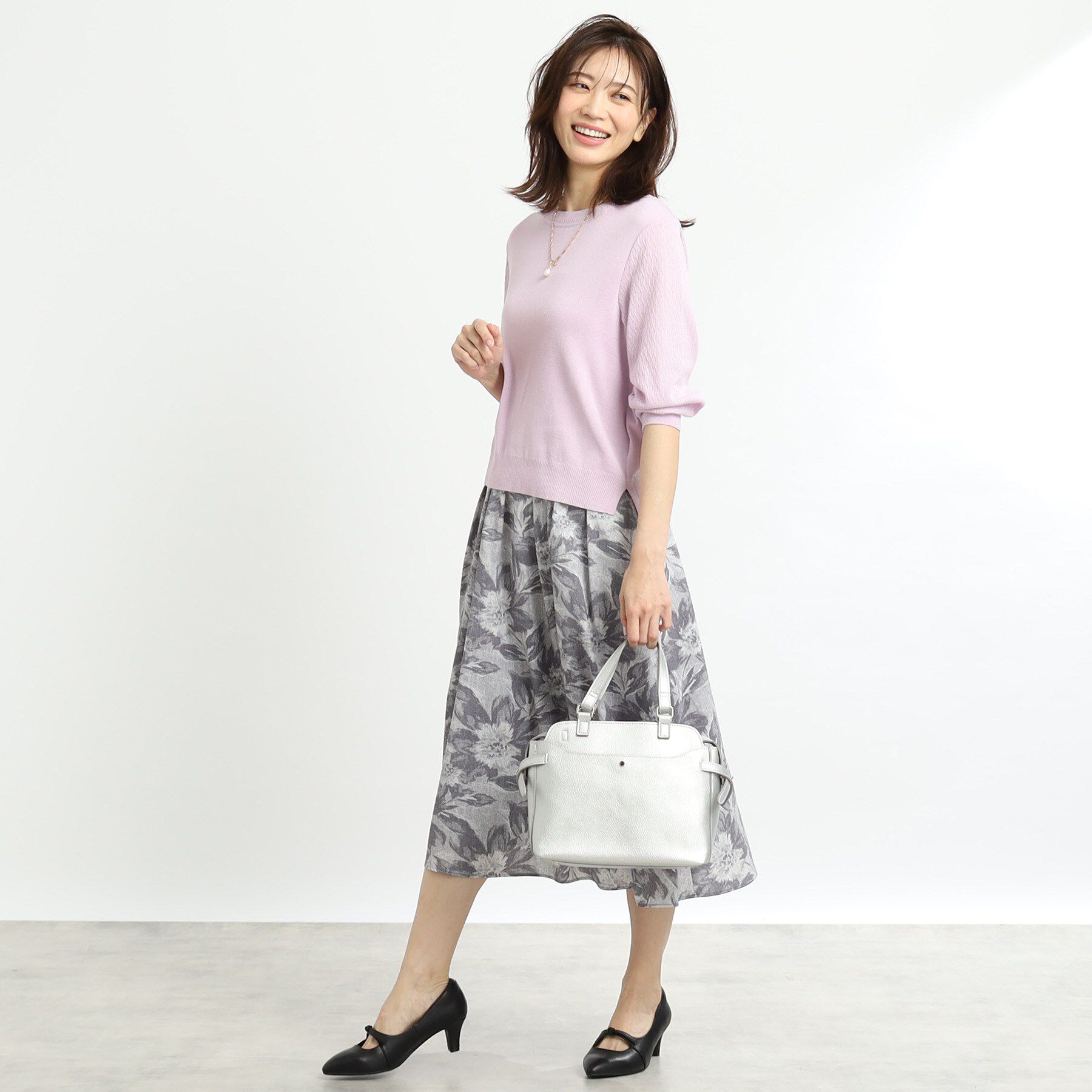 Reflect「【WEB先行カラーあり／洗える】パフスリーブニット」|ニット・セーター|