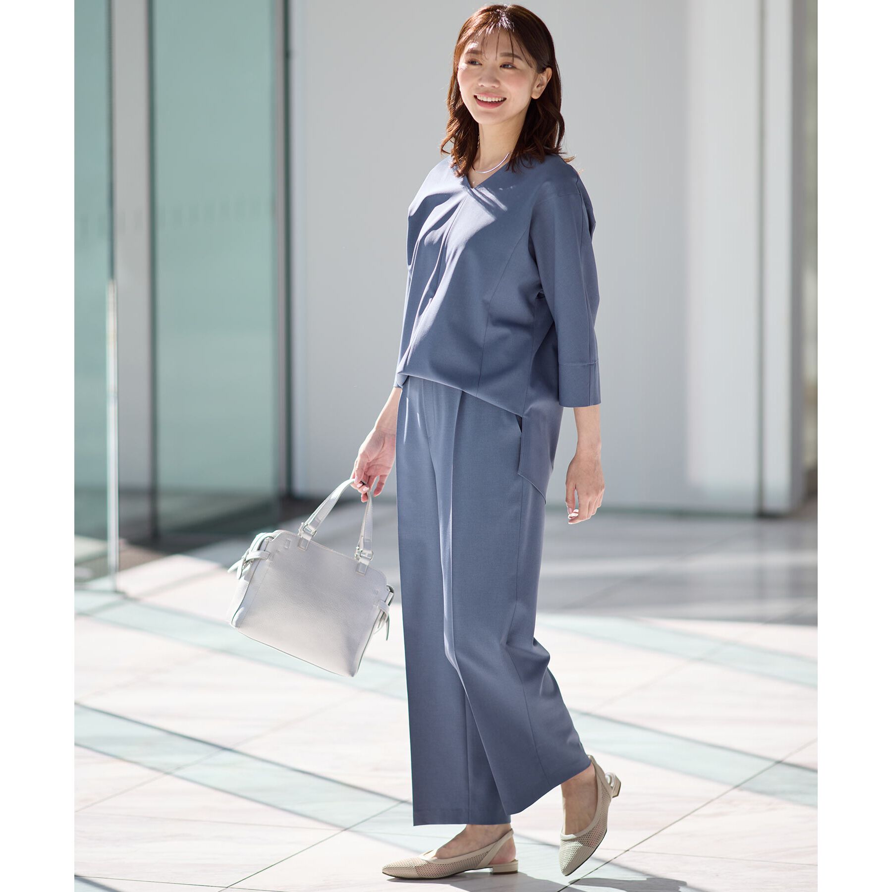 Reflect「【マシンウォッシュ可／セットアップ可能】ストレートシルエットパンツ」|その他|