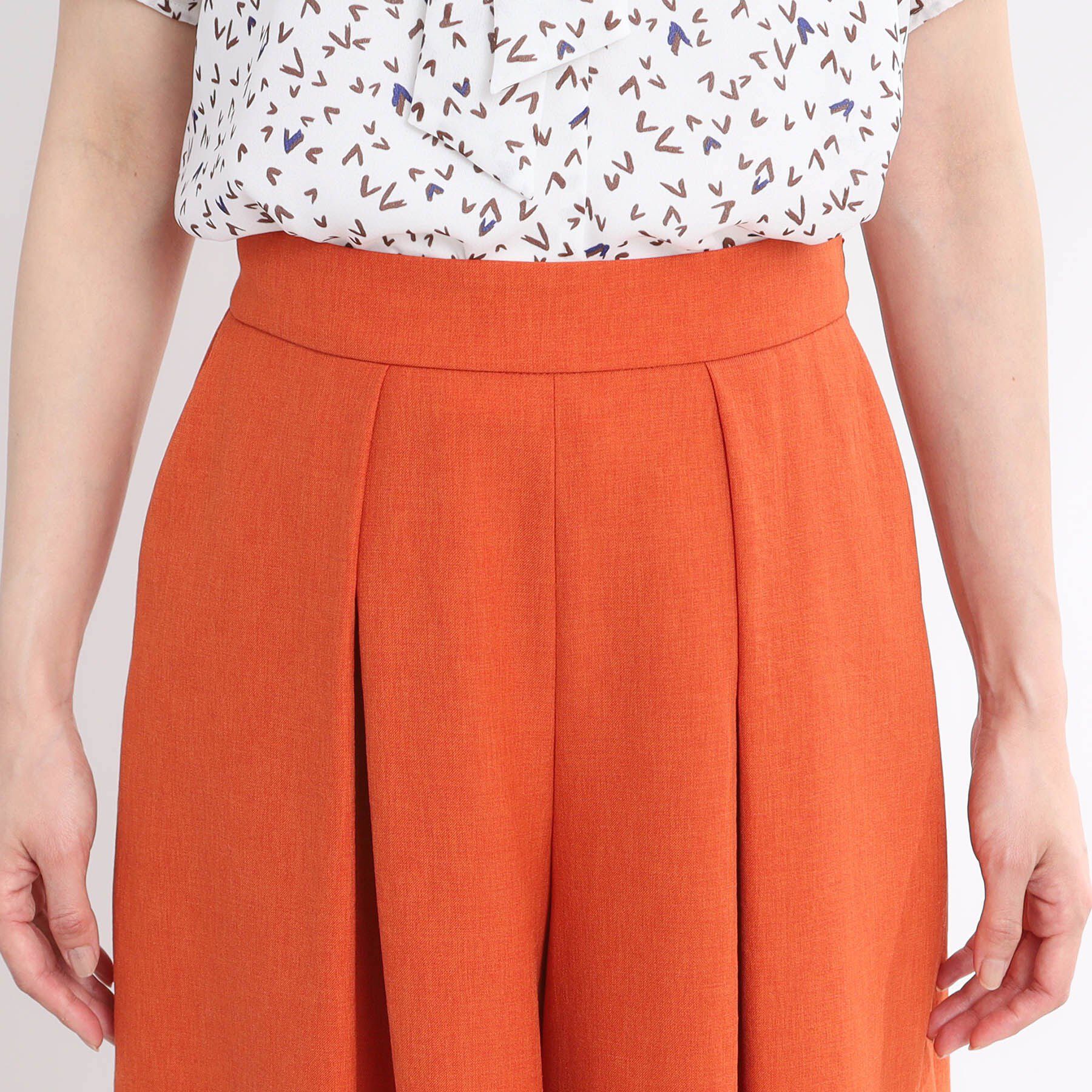 Reflect「【洗える】タックスカート風ワイドパンツ」|その他|