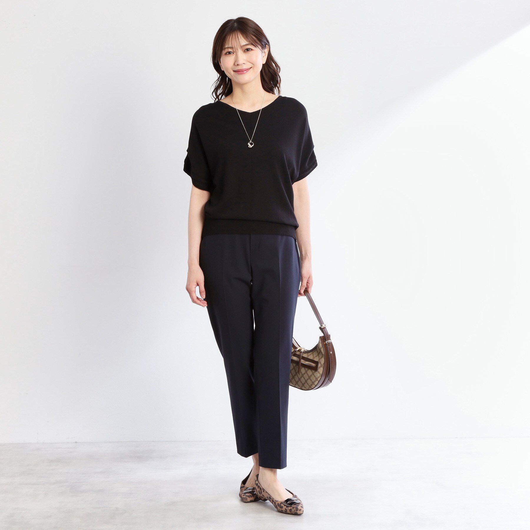 Reflect「【選べる7色◎／手洗い可／二の腕カバー】半袖ニット」|ニット・セーター|