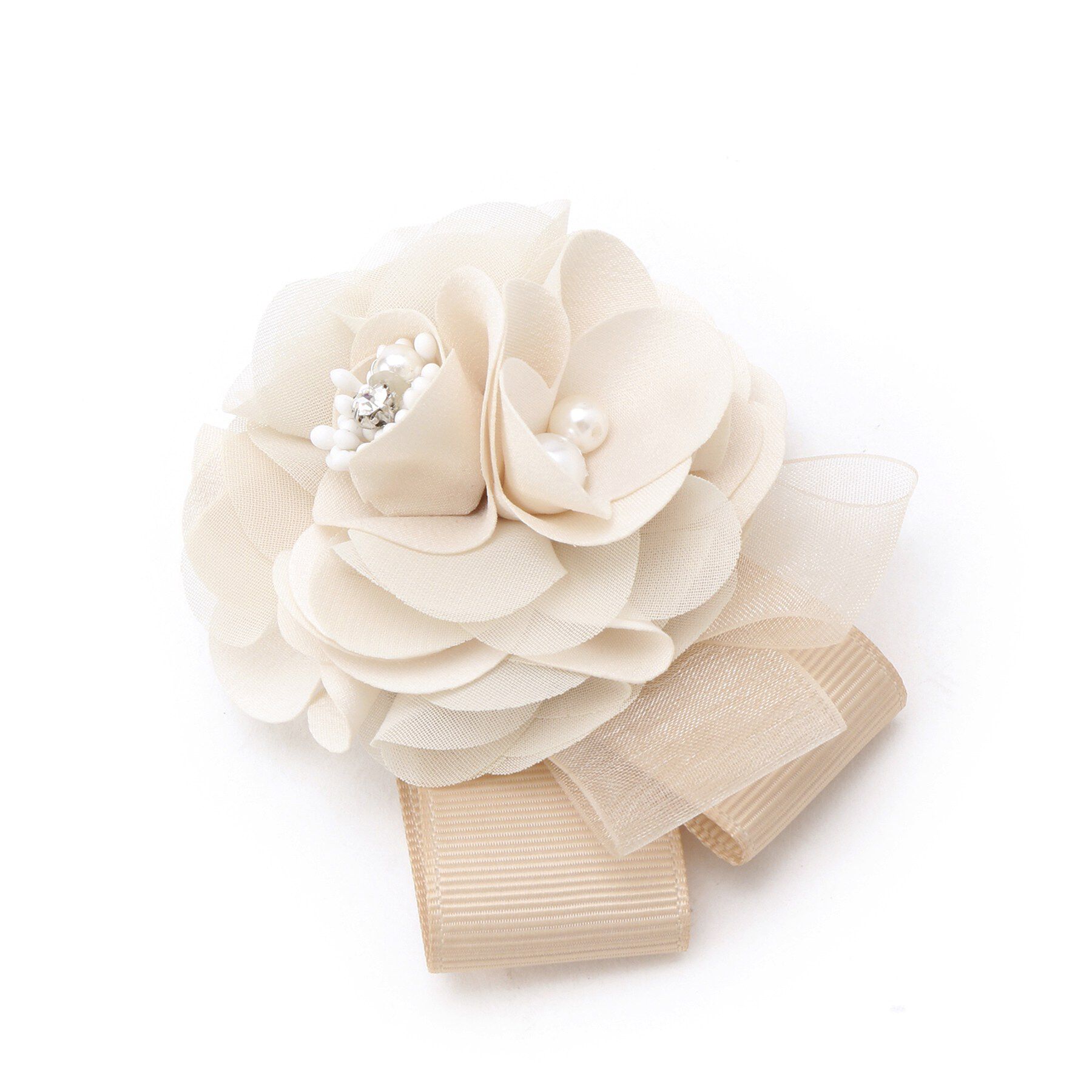 Reflect「【フォーマル／入卒】サテンフラワーコサージュ」|ブローチ・コサージュ|