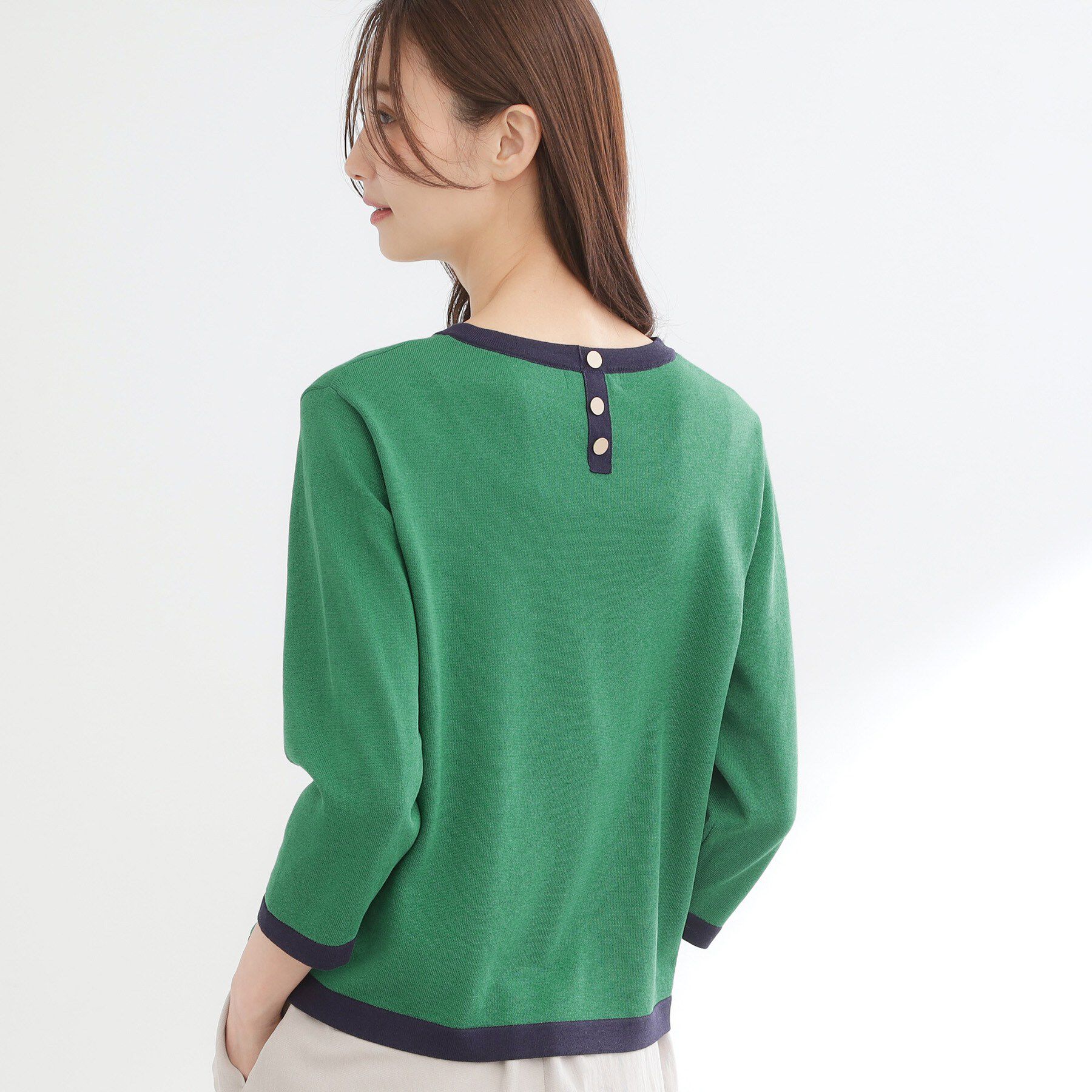 Reflect「【アンサンブル可】バイカラーニット」|ニット・セーター|