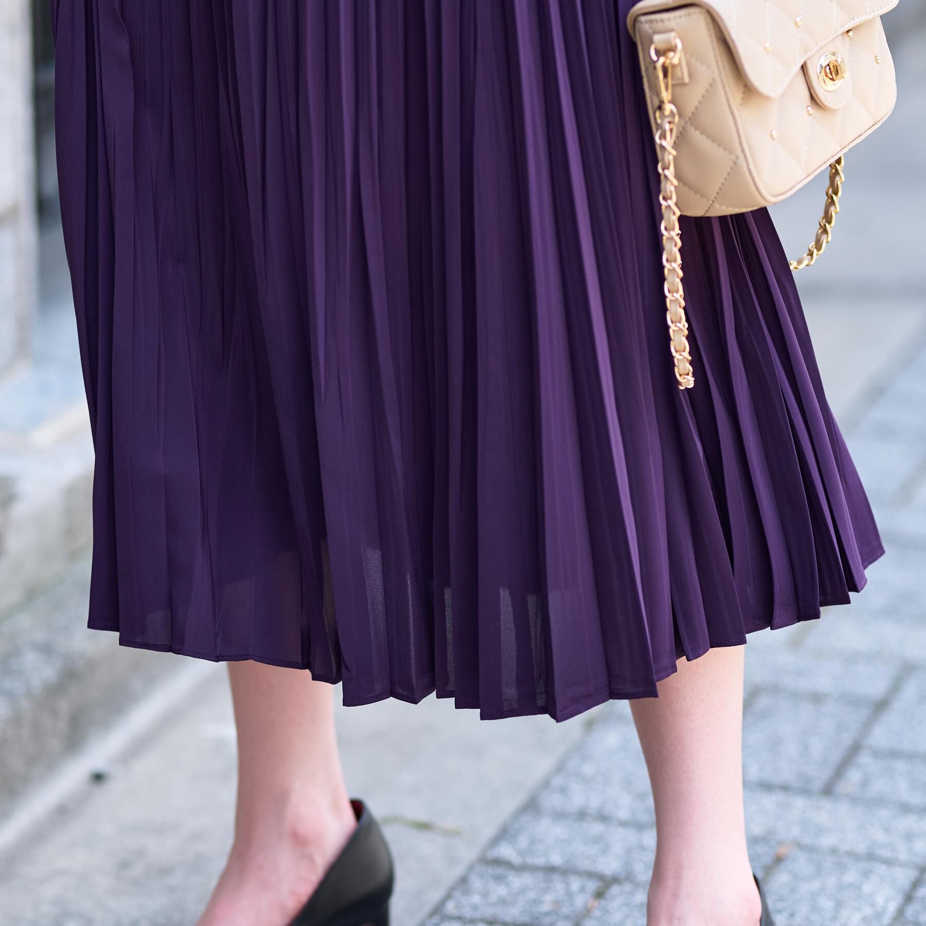 DRESSTERIOR「【洗える/オンオフ】プリーツノースリーブワンピース」|ワンピース|