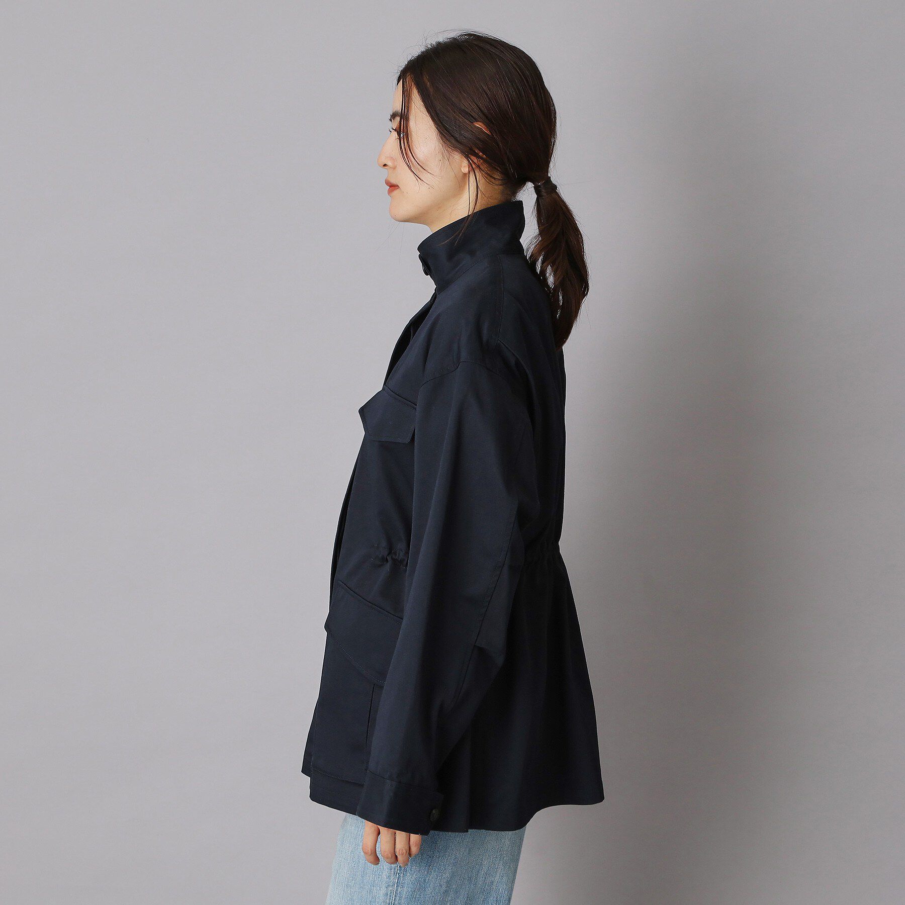 DRESSTERIOR「コンパクトコットンミリタリーブルゾン」|ブルゾン・スタジャン|