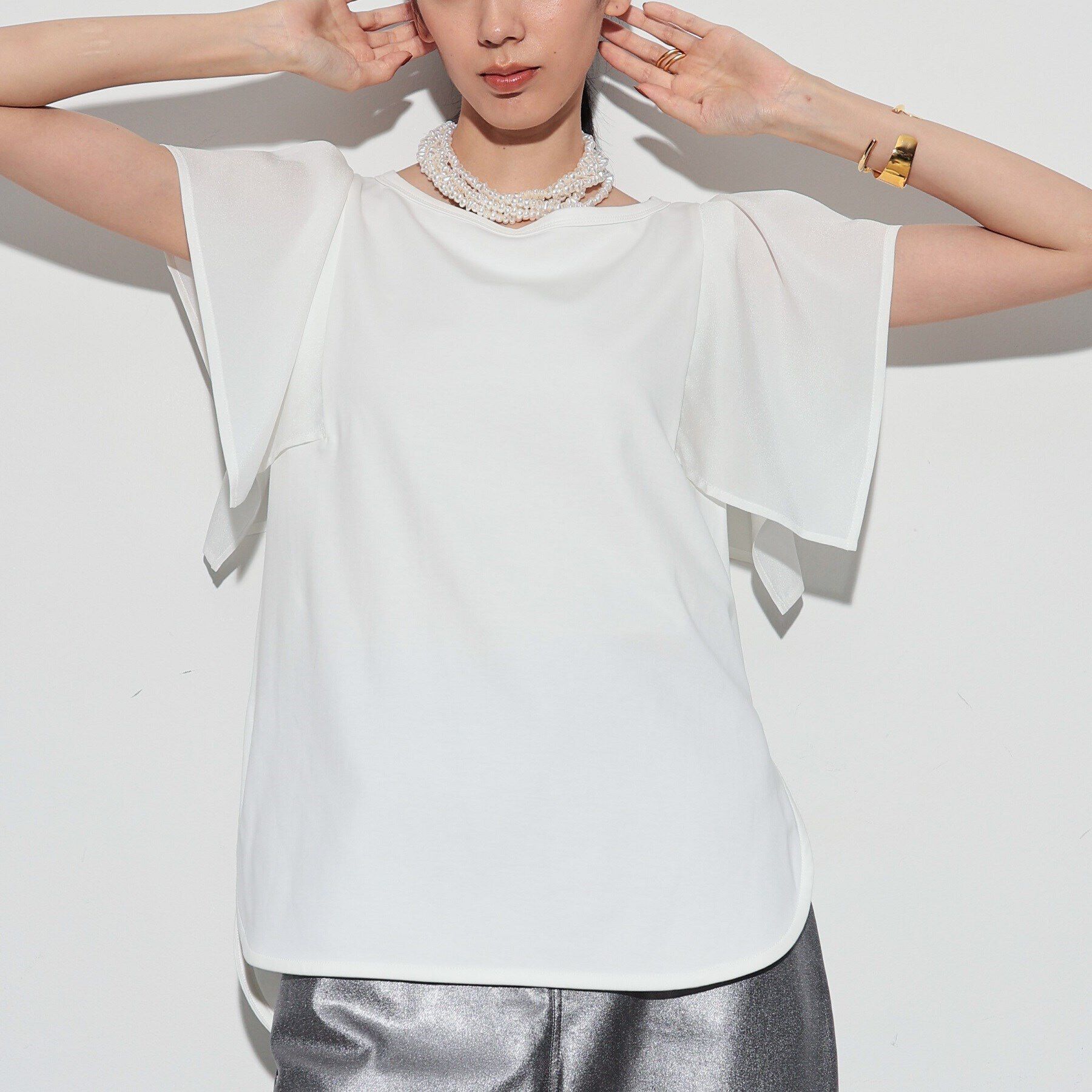 GALLEST「ハンカチーフスリーブTシャツ」|Tシャツ・カットソー|