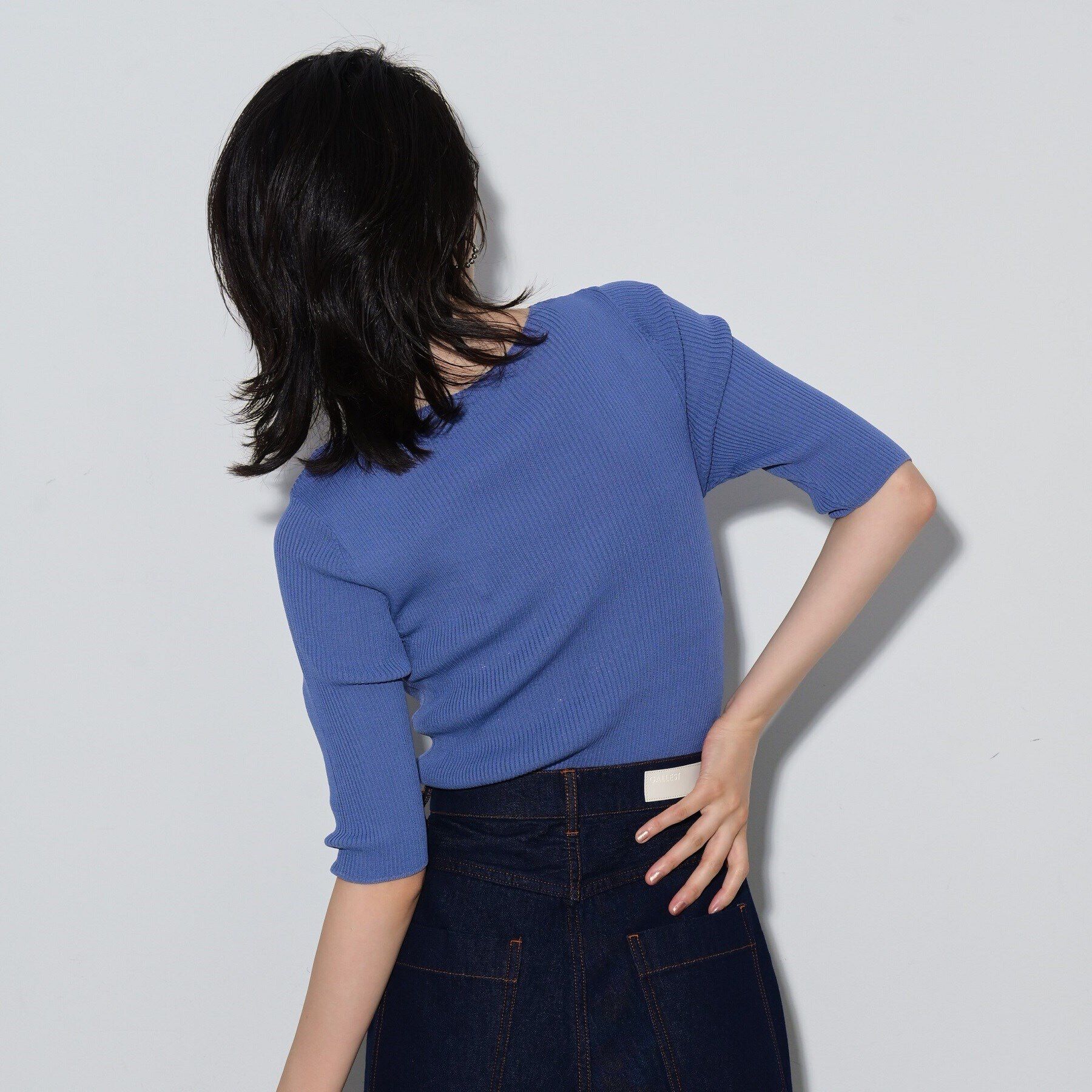 GALLEST「ネックフォルムリブニット」|ニット・セーター|