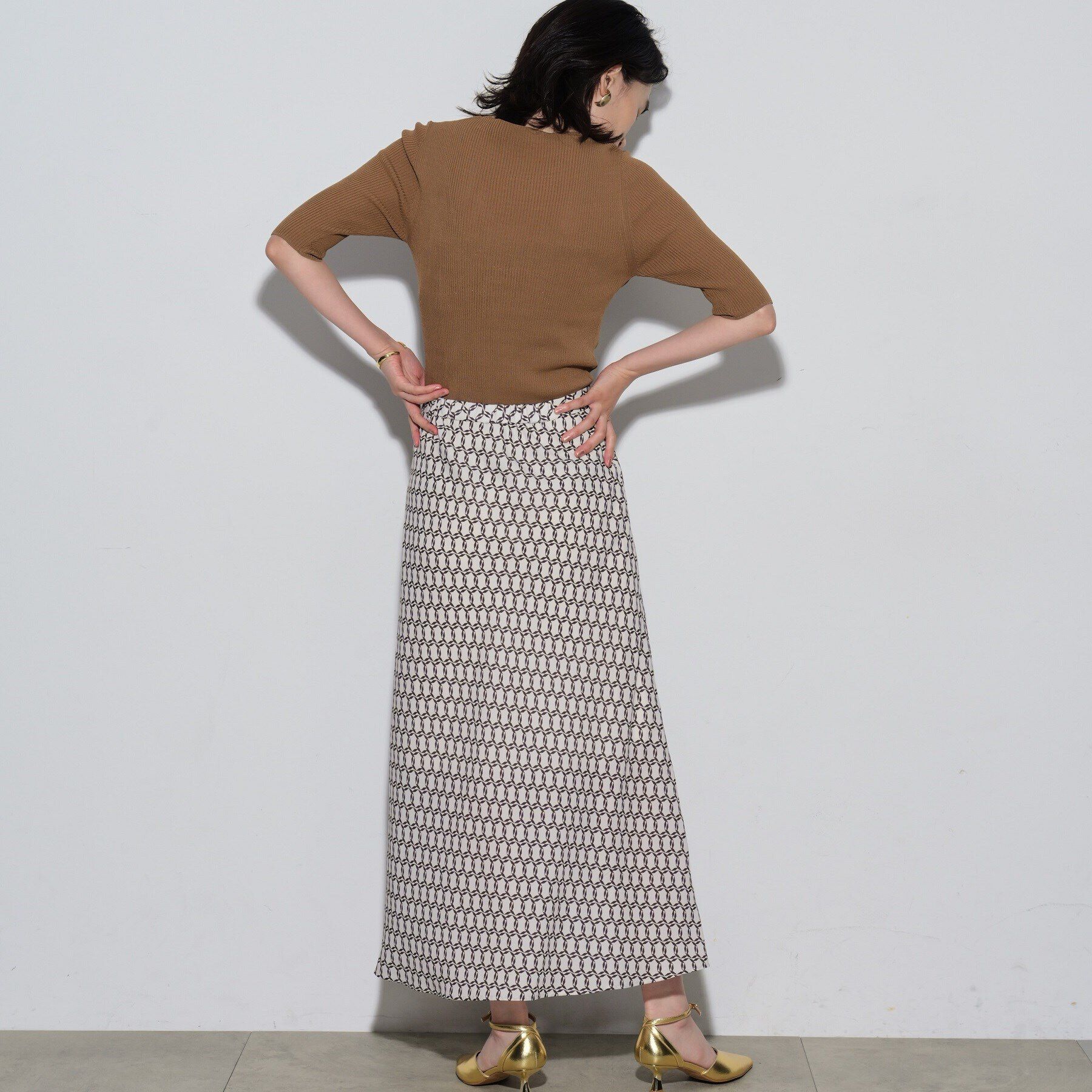 GALLEST「ネックフォルムリブニット」|ニット・セーター|