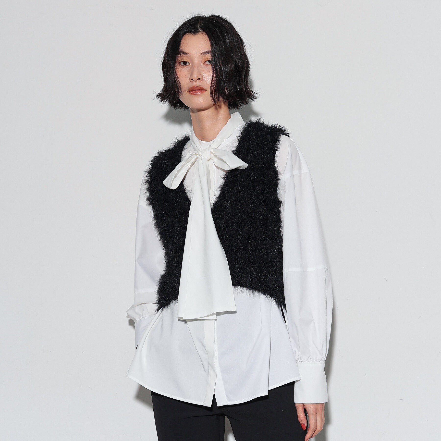 GALLEST「タイプライターボウタイシャツ」|シャツ・ブラウス|ﾎﾜｲﾄ(002)