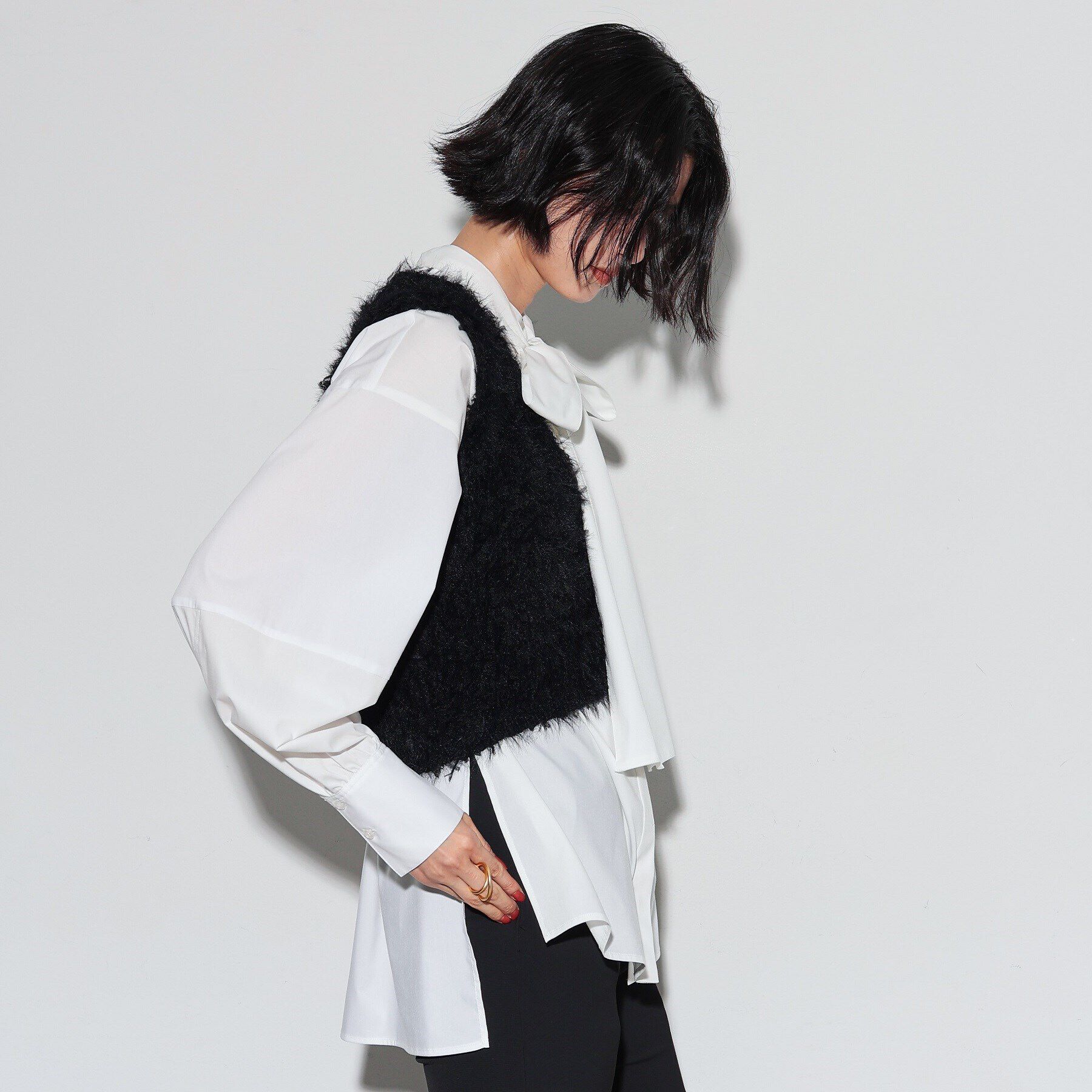 GALLEST「タイプライターボウタイシャツ」|シャツ・ブラウス|